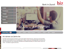 Tablet Screenshot of bankbiz.ch
